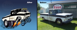 truck before after